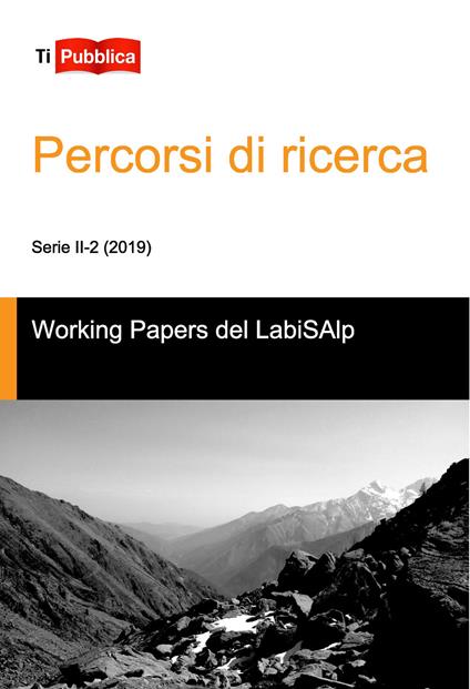 Percorsi di ricerca (2019). Vol. 2 - LabiSAlp - copertina