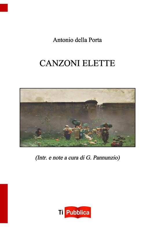 Canzoni elette - Antonio Della Porta - copertina