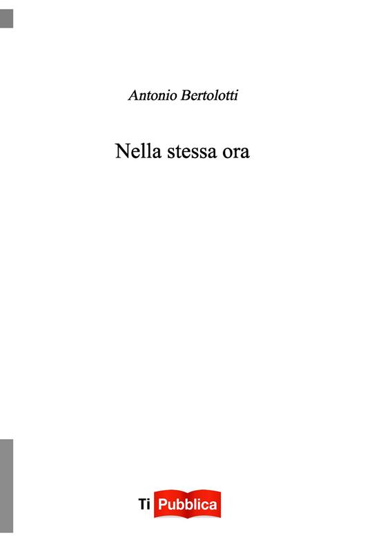 Nella stessa ora - Antonio Bertolotti - copertina