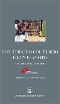 Non tornerò col dubbio e con il vuoto. Lettere senza frontiere - copertina