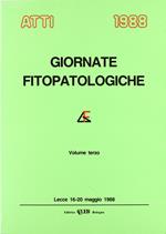 Giornate fitopatologiche. Atti (Lecce, 16-20 maggio 1988)