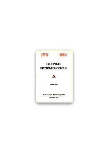 Atti delle Giornate fitopatologiche 1994 - copertina