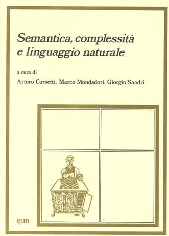 Semantica, complessità e linguaggio naturale - copertina