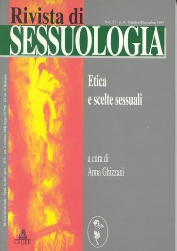Rivista di sessuologia (1997). Vol. 4: L'etica delle scelte sessuali. - copertina