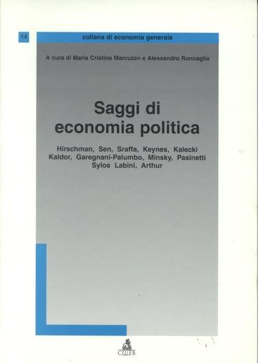 Saggi di economia politica - copertina