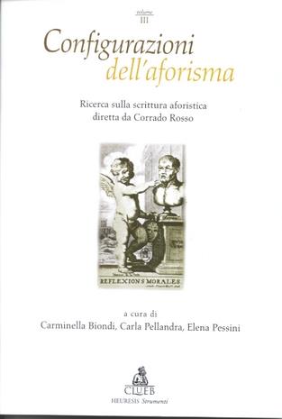 Configurazioni dell'aforisma. Ricerca sulla scrittura aforistica diretta da Corrado Rosso. Vol. 3 - copertina