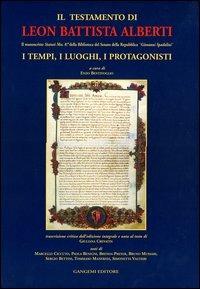 Il testamento di Leon Battista Alberti. Il manoscritto «Statuti Mss. 87» della Biblioteca del Senato della Repubblica «Giovanni Spadolini». Ediz. integrale - copertina