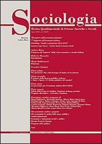 Sociologia. Rivista quadrimestrale di scienze storiche e sociali (2013). Vol. 3 - copertina