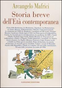 Storia breve dell'età contemporanea - Arcangelo Mafrici - copertina