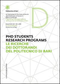 Le ricerche dei dottorandi del Politecnico di Bari. Ediz. italiana e inglese - copertina
