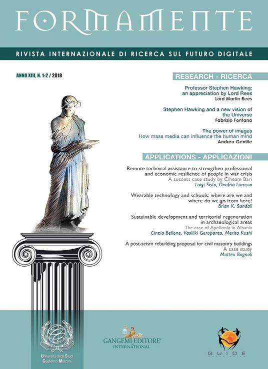 Formamente. Rivista internazionale sul futuro digitale. Ediz. inglese (2018). Vol. 1-2 - copertina