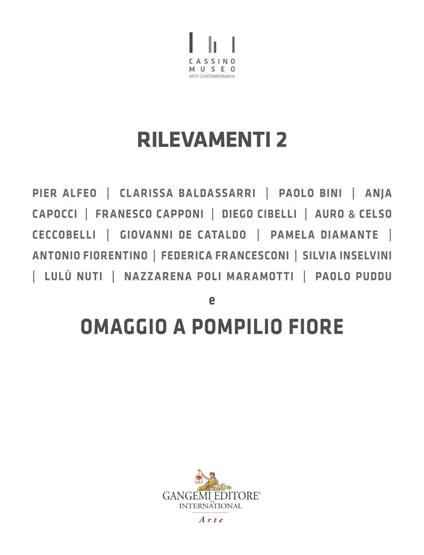 Rilevamenti 2 e omaggio a Pompilio Fiore. Catalogo della mostra (Cassino, 2 ottobre 2020-10 gennaio 2021). Ediz. illustrata - copertina