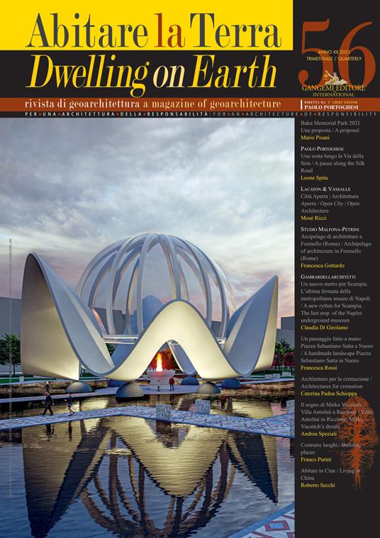 Abitare la terra-Dwelling on earth (2021). Vol. 56 - copertina