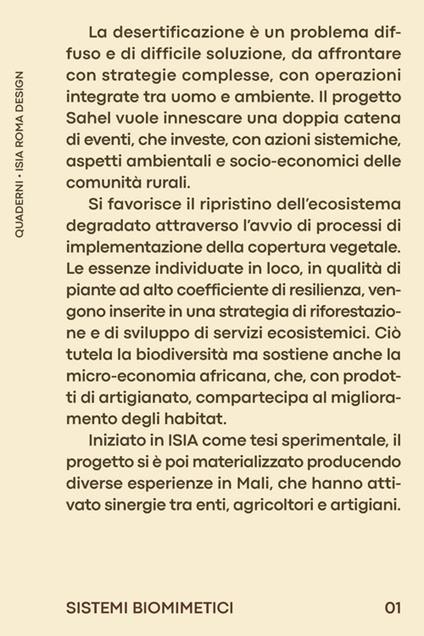 Quaderno Isia. Vol. 1: Sistemi biomimetici - copertina