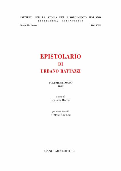 Epistolario di Urbano Rattazzi. Vol. 2 - Rosanna Roccia - ebook