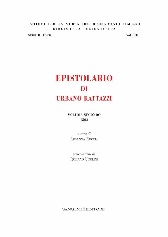 Epistolario di Urbano Rattazzi. Vol. 2 - Rosanna Roccia - ebook