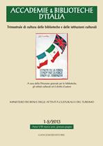 Accademie & biblioteche d'Italia (2013) vol. 1-2