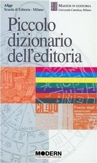 Piccolo dizionario dell'editoria - copertina