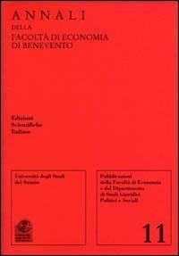 Annali della Facoltà di economia di Benevento. Vol. 11 - copertina