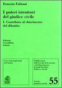 I poteri istruttori del giudice civile - Ernesto Fabiani - copertina