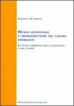 Human knowledge e microstrutture del lavoro emergenti