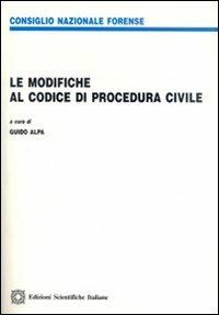 Le modifiche al codice di procedura civile - copertina