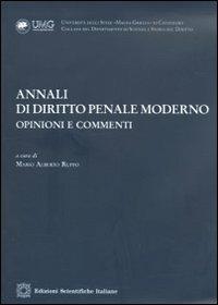 Annali di diritto penale moderno. Opinioni e commenti (2010). Vol. 2 - copertina