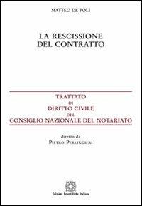 La rescissione del contratto - Matteo De Poli - copertina
