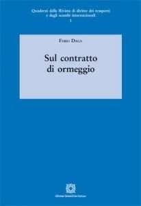 Libro Sul contratto di ormeggio Fabio Daga