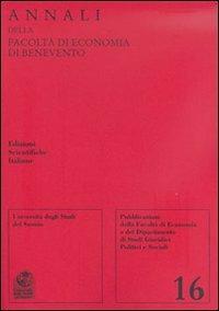 Annali della Facoltà di economia di Benevento. Vol. 16 - copertina