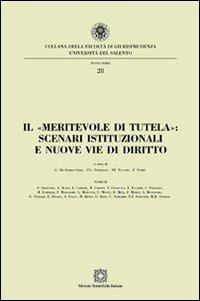 Il «meritevole di tutela». Scenari istituzionali e nuove vie di diritto - copertina