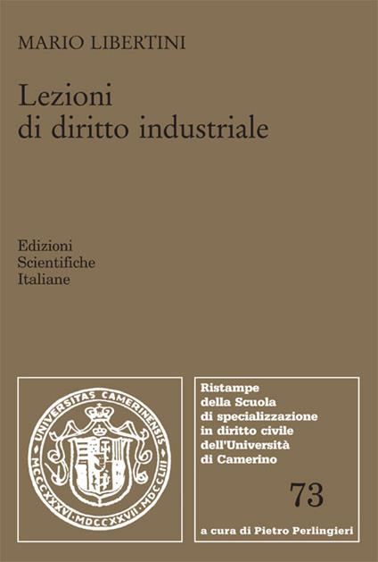 Lezioni di diritto industriale - Mario Libertini - copertina