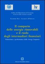 Il comparto delle energie rinnovabili e il ruolo degli intermediari finanziari