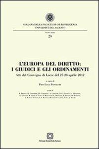 L'Europa del diritto. I giudici e gli ordinamenti - copertina