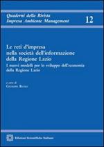 Le reti d'impresa nella società dell'informazione della Regione Lazio