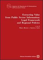 Extracting value from public sector information. Legal framework and regional policies
