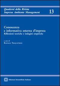 Conoscenza e informativa esterna d'impresa - copertina