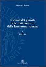 Il ruolo del giurista nelle testimonianze della letteratura romana. Vol. 1: Cicerone