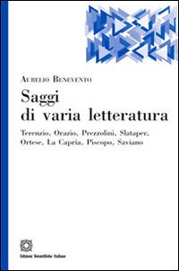 Saggi di varia letteratura - Aurelio Benevento - copertina