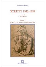 Scritti 1932-1989. Vol. 1