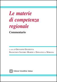 Le materie di competenza regionale - copertina