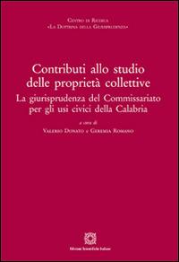 Contributi allo studio delle proprietà collettive - copertina