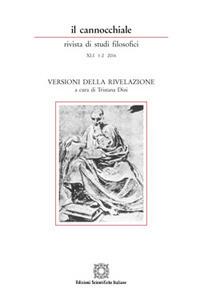 Il cannocchiale. Rivista di studi filosofici (2016). Vol. 1-2: Versioni della rivelazione. - copertina