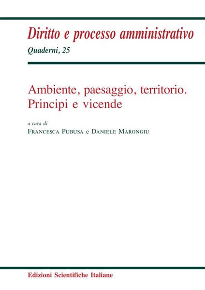 Ambiente, paesaggio, territorio. Principi e vicende - copertina