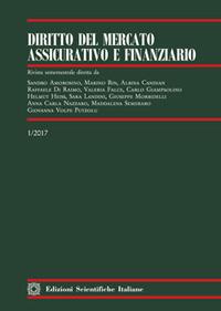 Diritto del mercato assicurativo e finanziario (2017). Vol. 1 - copertina