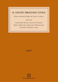 Il giusto processo civile (2017). Vol. 3 - copertina