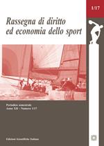 Rassegna di diritto ed economia dello sport (2017). Vol. 1