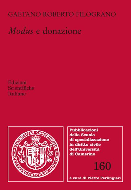 Modus e donazione - Gaetano Roberto Filograno - copertina