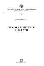Tempo e pubblicità degli atti