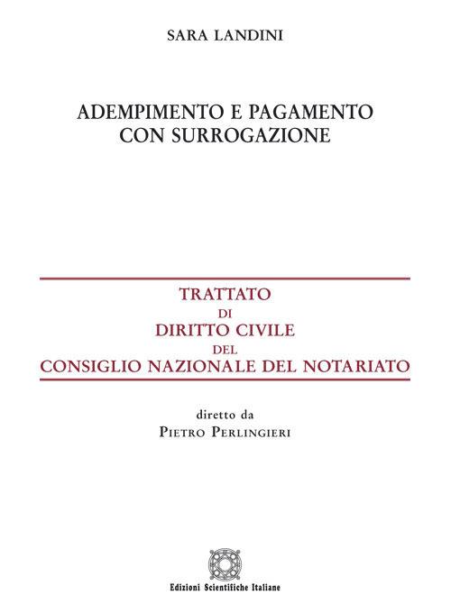 Adempimento e pagamento con surrogazione - Sara Landini - copertina